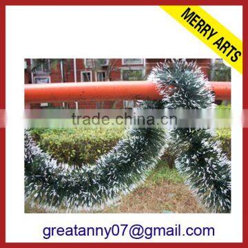 Alibaba china hot sale christmas decorations thick christmas pvc tinsel garland