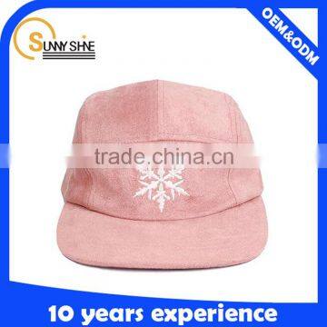 Custom Embroidery 5 Panel Hats Wholesale Design Your Own Suede 5 Panel Hat