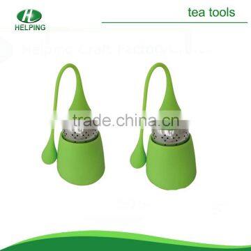 Eco-friendly shaped reusable silicone tea strainer