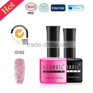 Beauty show YEANAIL nail arts design high quality nail polish, gel polish, led uv gel