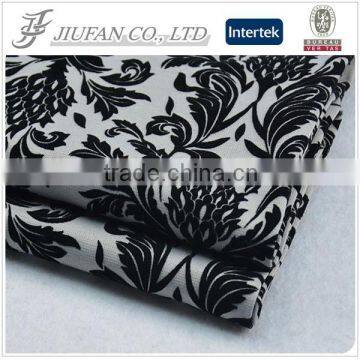 Jiufan Textile Good Quality Roma with Flocking Polyester Spandex 95/5 Ponti Fabric For Lady's Sweater Garment