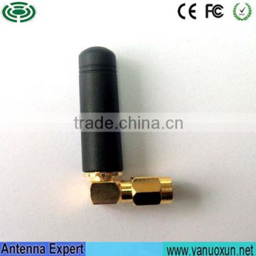 Hot Selling 2dBi Antenna 433mhz GSM Rubber Antenna Omni 433mhz Antenna Right Angle Antenna SMA