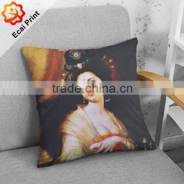 silky special nice heat transfer printed Cushion with illustration