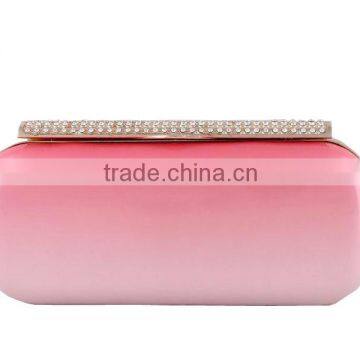 EV3033 Customized pink fancy lady designer evening crystal bag