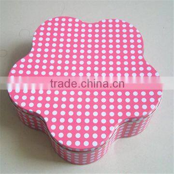 Factory Plum flower metal box for candy