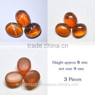 105.70 Ct Orange Star Sapphire 6 Rays Lab Created Stone