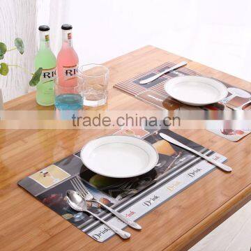 2016 placemat hot sale promotion PP/PVC table pad