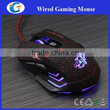 6 Buttons 2000 DPI Wired Optical Gaming Game Mouse Mice (Blue Dotted) photo-2