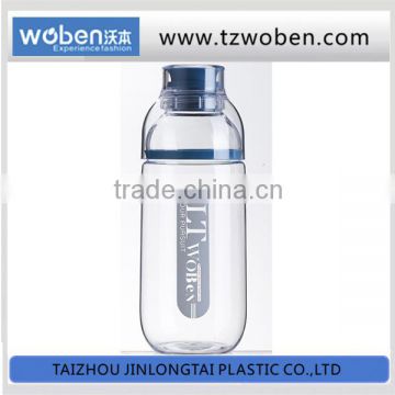 BPA free transparent water bottle with triatn material