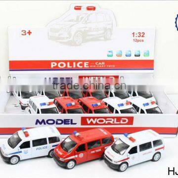 1:32 metal police car,pull back car with music