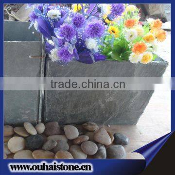 Beautiful scenery DIY slate stone material garden flower pots