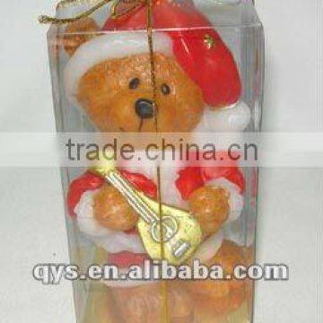 cute bear craft candles decoration