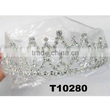 wholesale glitter rhinestone princess crown for girls