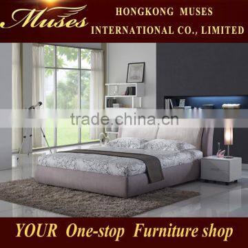 Fashion and contracted living room bed double fabric bed cloth art bed B80044