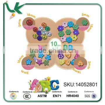 Beech Wooden Craft Cartoon Amblyopia Training String of Beads Children's Handcraft Beads