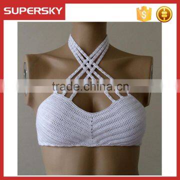 K-53 popular handmade crochet swimwear bikinis bustier crochet italian swimwear bikini