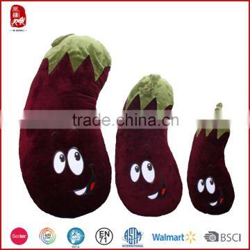 2015 hot sale very cute gift plush eggplant toy wholesale China supplier BSCI