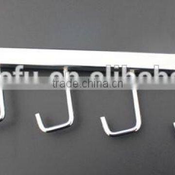 Metal Chrome Finishing Clothes Hanging Display Hook With J Hooks photo-2