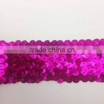 elastic metallic gold sequin trimming sparkling club red pink girl sexi wear bright flashy mini bra
