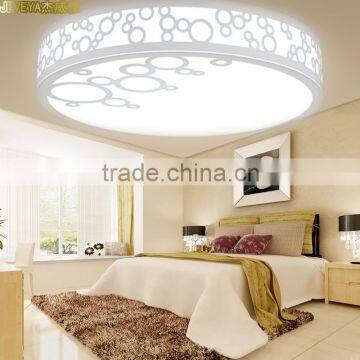 Round White Ceiling Lights Wooden SMD5730 Modern LED Ceiling Lamps