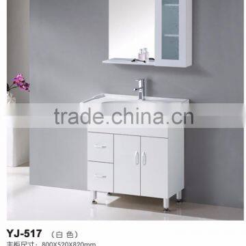New American Style Include Basin Antique Design One Piece Floor Mounted 12 Inch Deep Bathroom Vanity photo-5