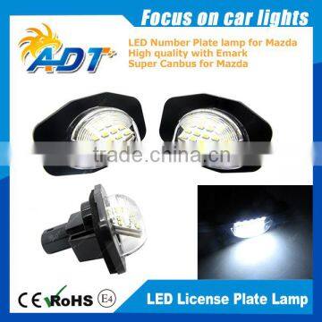 Canbus error free led number plate light for Mazda CX-5 CX-7 for mazda 6 for mazda speed 6