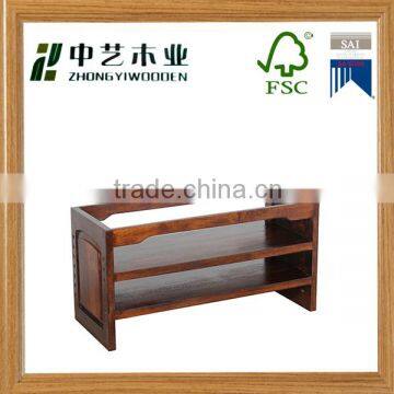 Wholesale natural colour high quality art minds classic homemade custom wooden shoe racks