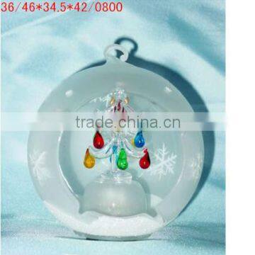 lovely handmade glass ball christmas LED light decorations