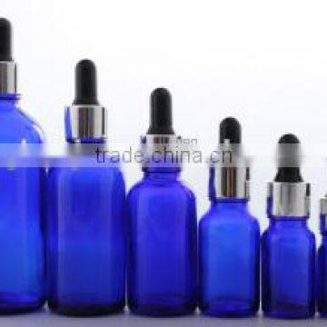 20ml cobalt blue empty glass dropper bottle