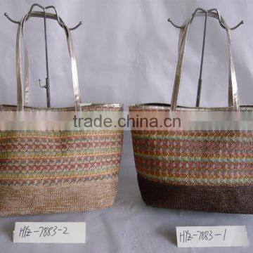 Mesh weaving eco-friendly paper straw bag