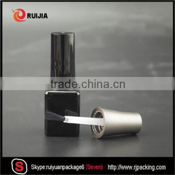 customed 15ml black glass bottle with a brush cover