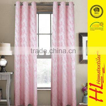 NBHS exporting standard custom ready made floral jacquard window curtain