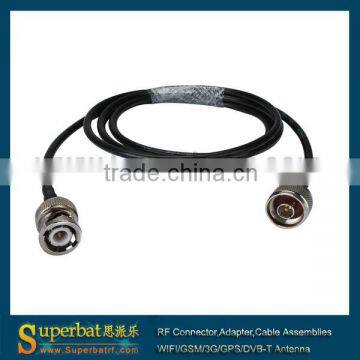 N male straight to BNC male straight pigtail cable RG58 30cm