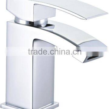 cheap with good quality deck mounted waterfall spout mono basin mixer