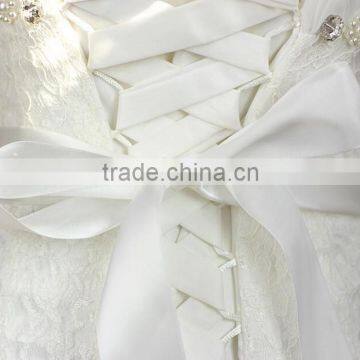 Elegant Graceful Crystal Beaded Bridal Sash Belt for Wedding Dress photo-6