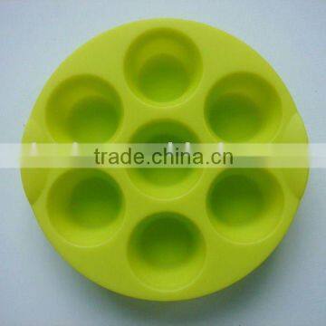 cylinder 7 cavity silicone mould