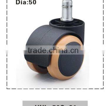 bw hot selling soft floor caster PU caster without brake wheel casters