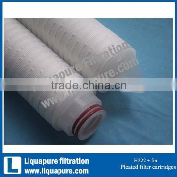 PP Pleated Filter Cartridge, High Efficiency Pleated PP Filter Cartridge, Pleated Membrane Filter Cartridge