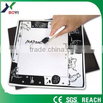 2014 chinese manufacturer children magnetic drawing board/whiteboard magnet customize