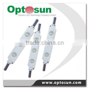 IP65 ce rohs smd dc injection plastic waterproof waterproof 3 leds high intensity led module