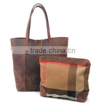 China supplier vintage genuine pure leather patent bag leather patent shopping handbags