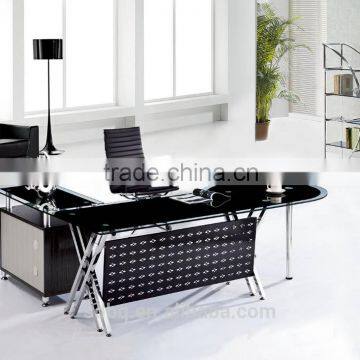 PT-D004 Office furniture latest design office tempered glass executive table