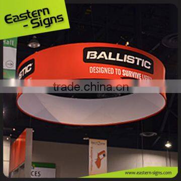 Aluminum Frame Fabric Hanging Circular Display Stand