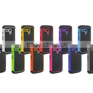 Cell phone hybrid shockproof hard case for moto g