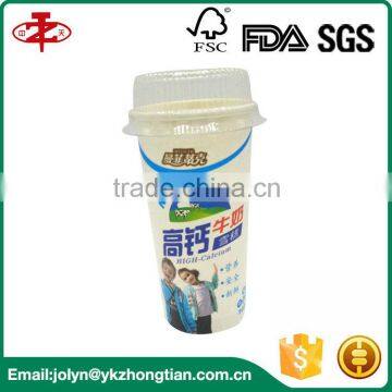 Logo Printed Disposable PE Coated Paper Frozen Yogurt Bowl
