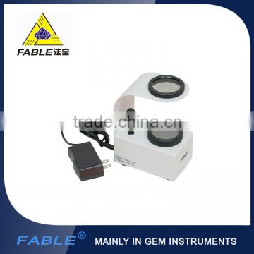 High quality black aluminum alloy appearance Gem polariscope with white LED cold sources for Checking Gem axis