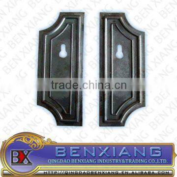 decorative wroguht iron gate lock plates