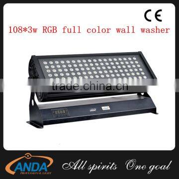 Hot Selling Outdoor Washer Light 108*3W RGB/RGBW 4IN1 DMX LED Wall Washer Light