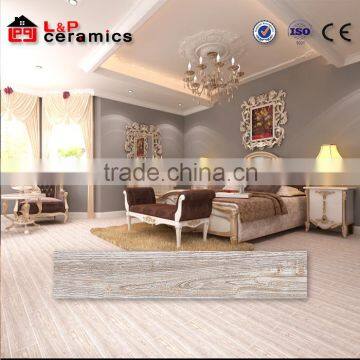 8x40 inch USA style selections indoor/outdoor decoration white wash wood design ceramic tile