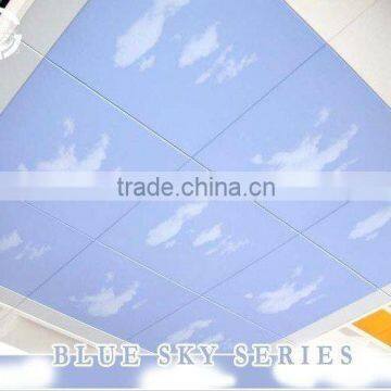 blue sky coulor ceiling tile/square plate